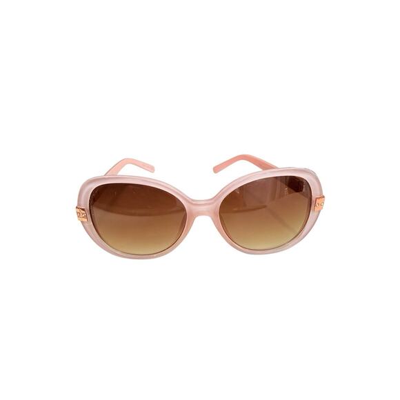 Vintage Kenneth Jay Lane KJL-41238 Blush Retro Sunglasses Jackie O Pink Bling main image 4